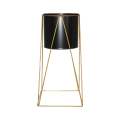 Black Metal Planter with Gold Stand
