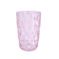 Blushing Pink Patterned Glass Hi-Ball