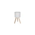 White Ceramic Planter With Stand