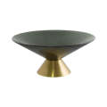 Black & Gold Footed Bowl