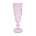 Blushing Pink Patterned Champagne Flute