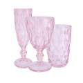 Blushing Pink Patterned Champagne Flute