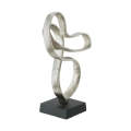 Silver Ribbon Sculpture