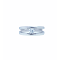 9ct White Gold Brilliant Cut Millennium Cubic Engagement Wedding Ring Size N 1604618