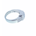 9ct White Gold Princess Cut Engagement Wedding Ring Size Q 1604367