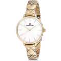 Daniel Klein Premium Watch DK12041-3 Gold Plated Stainless Steel Head With Mother Of Pearl Dial On G