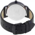 Daniel Klein Premium Watch DK12157-6 Black Plated Stainless Steel Head With Silver Dial On Black Lea