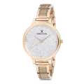 Daniel Klein Premium Watch DK12186-3 Gold Plated Stainless Steel Head With Silver Shimmer Dial On Go
