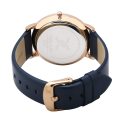 Daniel Klein Premium Watch DK12216-5 Rose Plated Stainless Steel Head With Navy Blue Dial On Navy Bl
