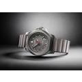 Victorinox Swiss Army INOX Watch 241757 Titanium Case With Grey Dial On Grey Rubber Strap