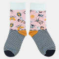 Funky Colourful Insect Socks with Stripes