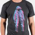 Men's Spaceman Design Printed Vibrant Coloured Image T-Shirt