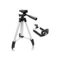 Tripod 3110 Light Weight Portable Aluminium - Silver (includes phone holder) - UNBOXED DEAL