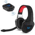 HUHD PS4 Wireless Game Headset 2.4GHz USB Optical Wireless Gaming Headphones with 7.1 Surround So...