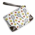 Tennis And Strawberries Soft Leather Clutch Crossbody Purses Clutch Phone Wallets With Card Slots...