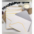 Pearl Envelopes With Gold Foil Edging (10)