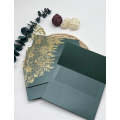 Emerald green Envelope with gold detail(10)