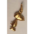 9ct Gold SNOOPY charm 0.5g for charm bracelet marked 9kt