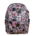 Cotton Road Backpack - Floral - Grey & Pink