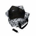 SoGood-Candy Hold-All Bag - Black & White Hibiscus
