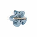 Hair Clip - Fabric Flower - Light Blue