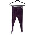 Printed mesh leggings - purple/grape