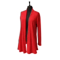 Open Front Jacket - Cherry Red