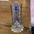 7 Chakra Buddha Incense Holder - Silver