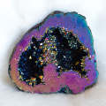 Agate Geode  Electroplated - Colorful