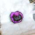 Agate Geode  Electroplated - Purple