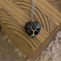 Heart Necklaces - Black Obsidian