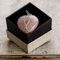 Heart Necklaces - Rose Quartz