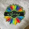 7 Chakra Welcome Sign - Green