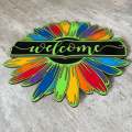 7 Chakra Welcome Sign - Green