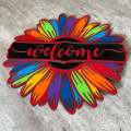 7 Chakra Welcome Sign - Red