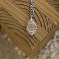 Tree of life Drop Necklace - Clear Quartz