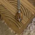 Tree of life Drop Necklace - Tigers Eye