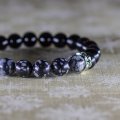 The Healing Bracelet (Snowflake Obsidian)