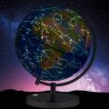 World Globe with Constellations - Interactive & Illuminated