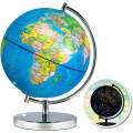 World Globe with Constellations - Interactive & Illuminated