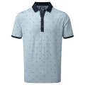 FootJoy Birdseye Argyle Print with Knit Collar Golf Shirt