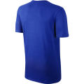 Nike V-Neck T-Shirt embroidered swoosh royal blue - Large