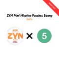 5-Pack ZYN Mini Nicotine Pouches Bundle - Strong 6mg