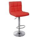 Faux Leather High Back Swivel Bar Stool. Available in various colours