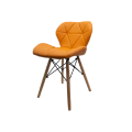 Bright Diamond Padded chairs with wooden legs - Various colours available