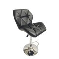 Luxury Diamond Padded Bar stools  - Black - set of 2
