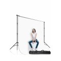3m Adjustable Aluminium Backdrop Stand For Photos & Videos With Carry Bag