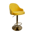 Velvet Thiago Bar stool with Gold Frame - Available in various colours