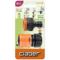 CLABER Garden 3 Piece Set With 3/4" Tap Connector, 1/2" Click Connector, 1/2" Reducer