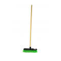 RIGGER Broom Soft Bristle Screw In Handle Strong Lightweight